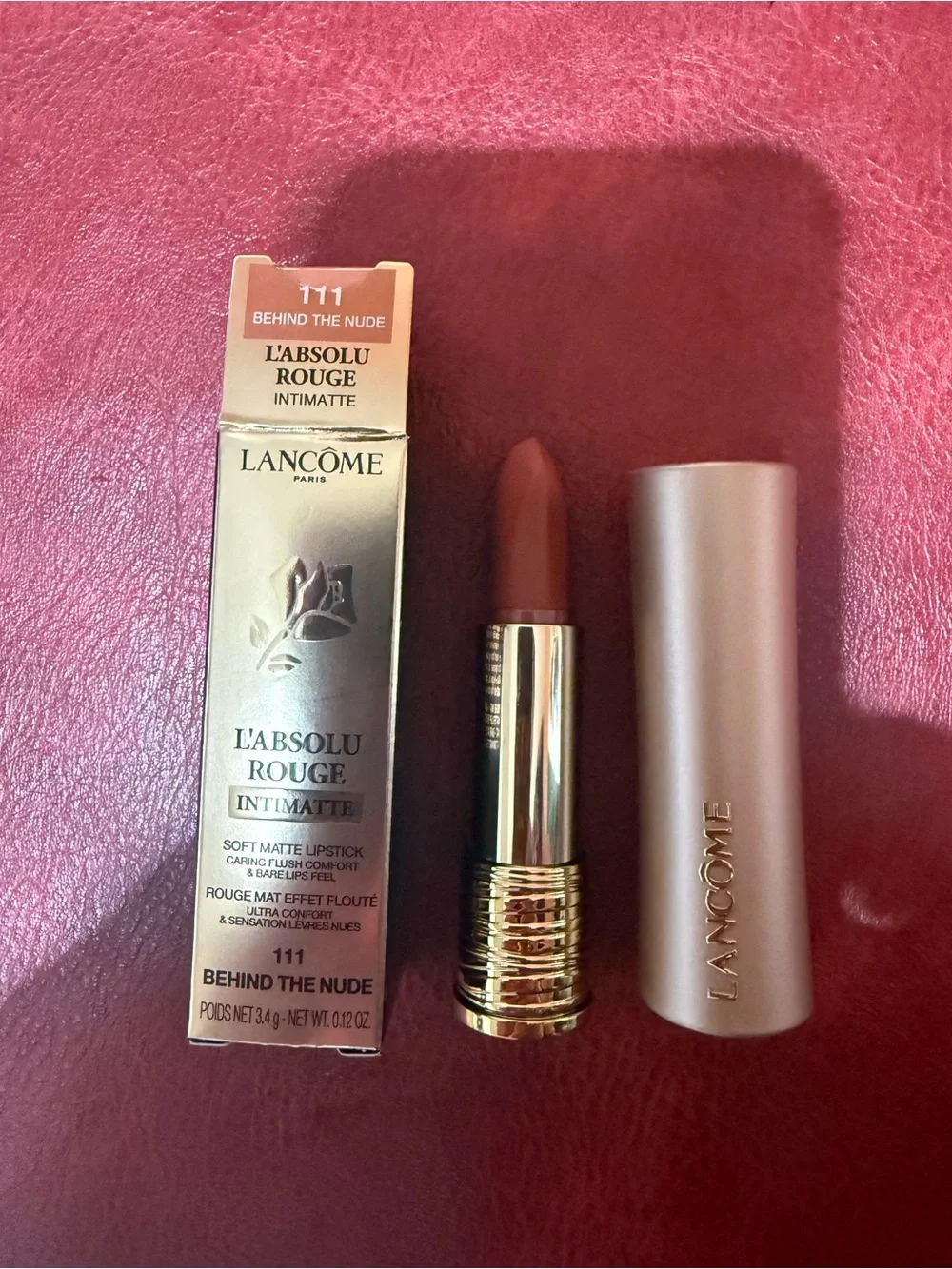 Lancôme Soft Matte Lipstick Stick, III Behind the Nude Neutral Rosy Beige